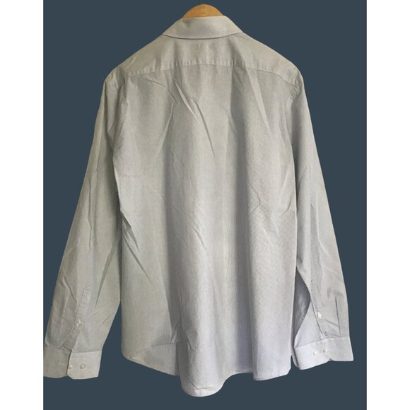 EXPRESS- MENS LONG SLEEVE BUTTON DOWN MODERN FIT 100% COTTON SHIRT SIZE X-LARGE - Picture 2 of 7